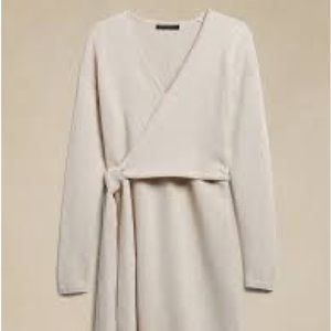 NWT banana republic WRAP MIDI SWEATER DRESS